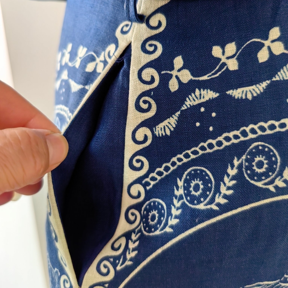 Alemais Oceane belted printed linen mini shirt dress - Picture 10 of 11